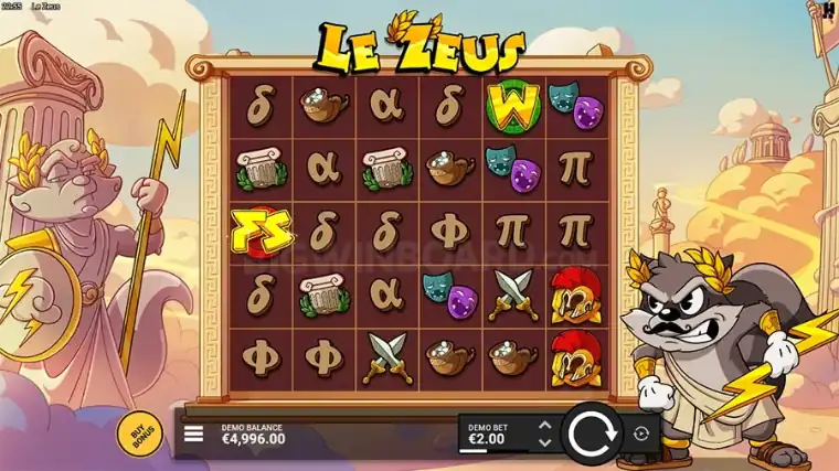 Le Zeus Hacksaw Gaming gameplay mechanics